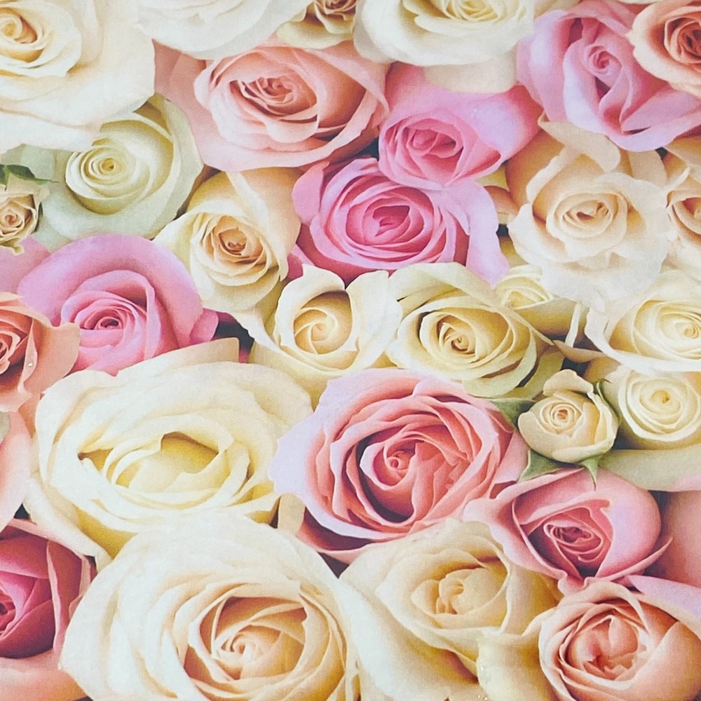 4 Vintage Hallmark Any Occasion Gift Wrap 20"x 2.5' Pink‎ Roses Sealed Wedding